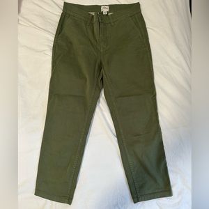 J. Crew army green pants